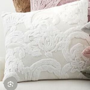 Pottery Barn Natalia Sage green Silk Jacquard Pillow Cover